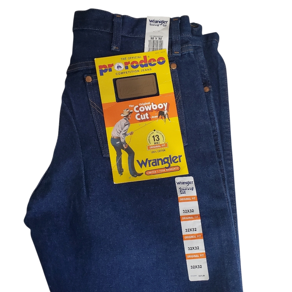 NWT Wrangler Pro Rodeo Cowboy Cut Jeans Size 32 X32 - Picture 2 of 10